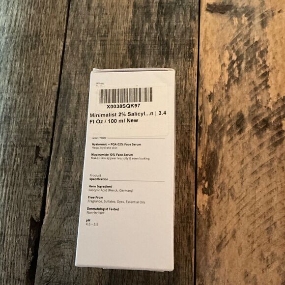 NEW Minimalist 2% Salicylic Acid Face Wash for Oily Skin with LHA & Zinc 100ml - Picture 2 of 7